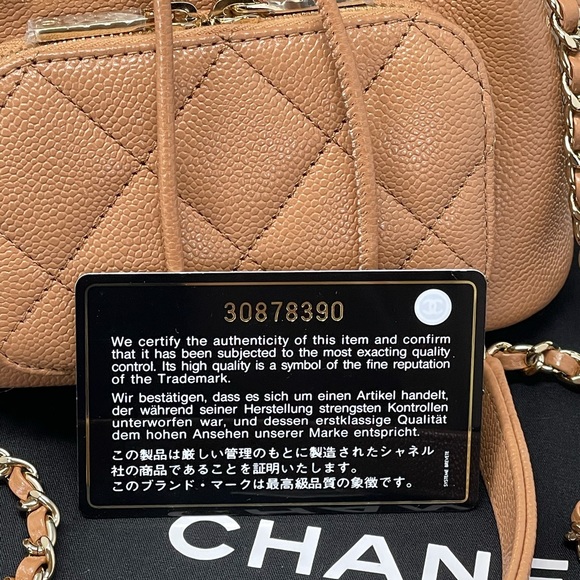 ‼️SOLD‼️NEW 21P CHANEL CARAMEL BROWN BUCKET BAG - Picture 14 of 16